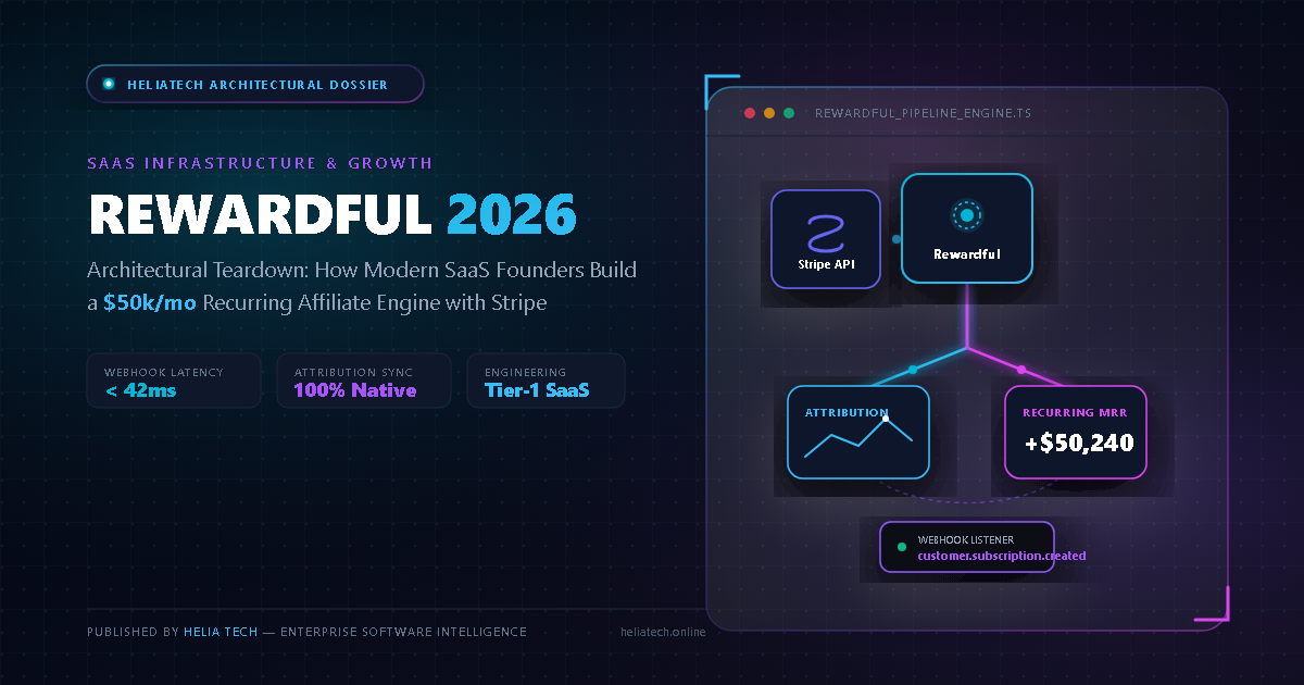 Rewardful 2026 Architectural Teardown: How Modern SaaS Founders Build a $50k/mo Recurring Affiliate Engine with Stripe — Flagship Architectural Artwork