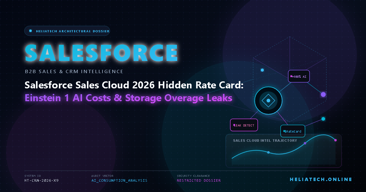 Salesforce Sales Cloud 2026 Hidden Rate Card: Einstein 1 AI Costs & Storage Overage Leaks — Flagship Architectural Artwork
