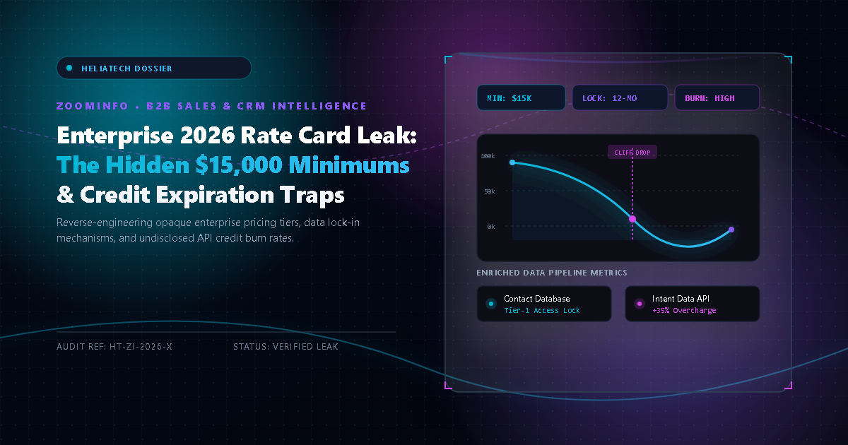 ZoomInfo Enterprise 2026 Rate Card Leak: The Hidden $15,000 Minimums & Credit Expiration Traps — Flagship Architectural Artwork